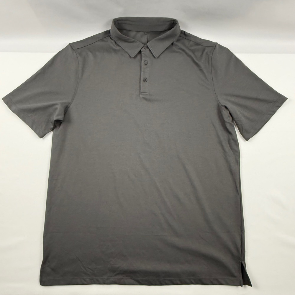 Jack Archer Mens Gray Short Sleeve Cotton Nylon Blend Polo Shirt 3XL Large